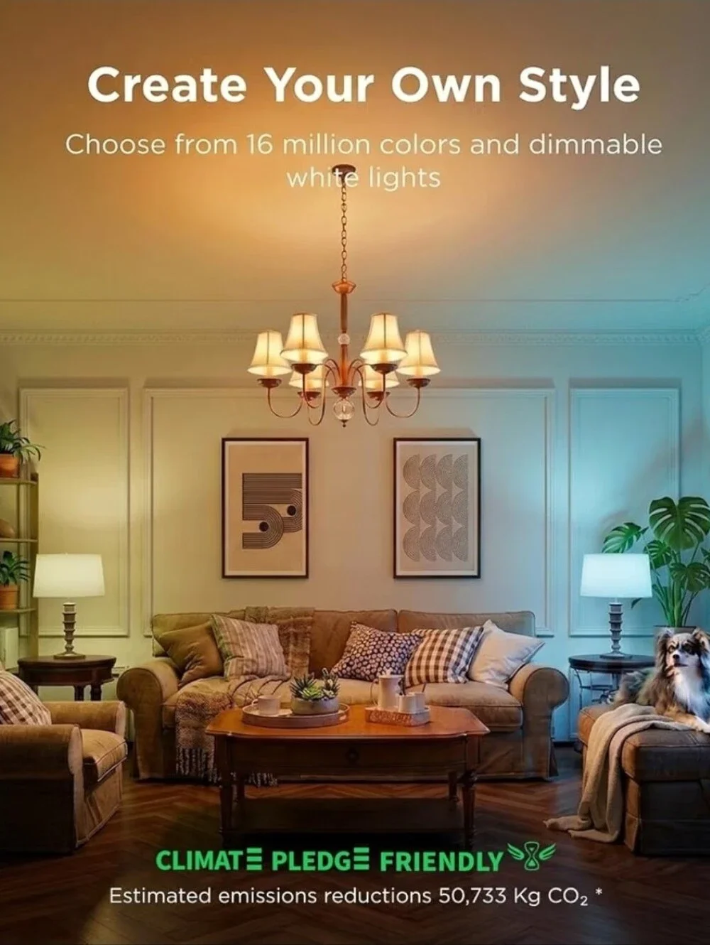 Govee E12 Led Bulb, Color Changing Candelabra Bulbs 450 LM, 80 CRI, 4 Pack